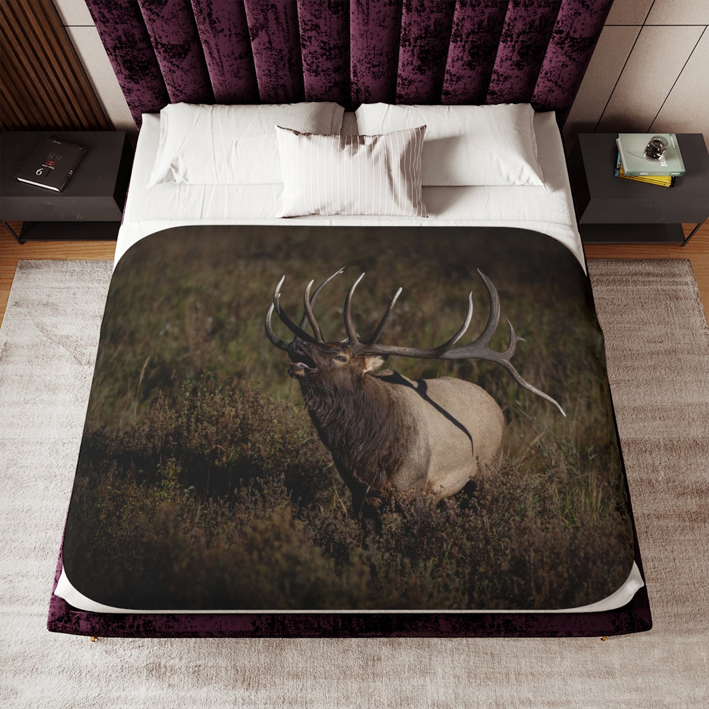 "SPLIT DECISION" BULL ELK - SHERPA BLANKET