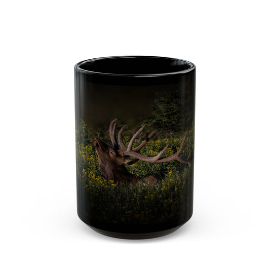 WILDFLOWER SUNBATH 15oz Black Mug