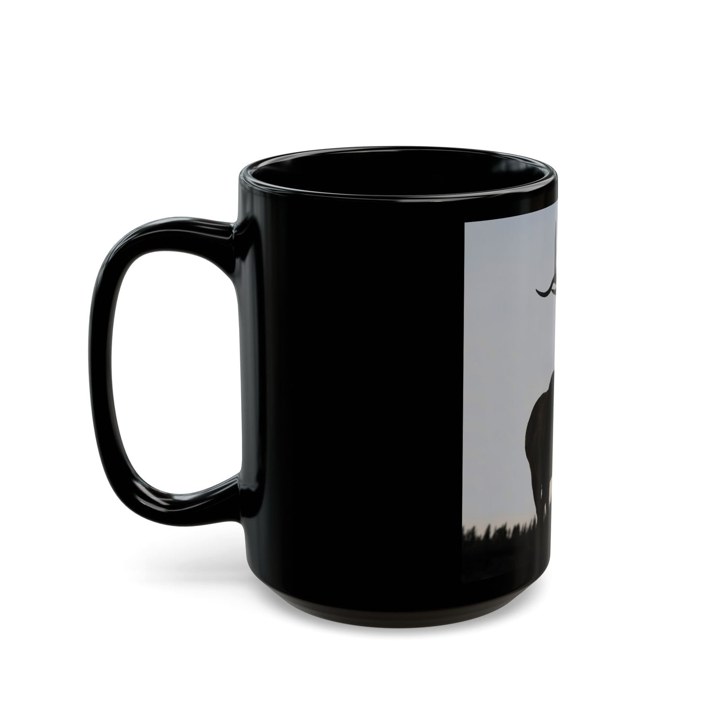 SILHOUETTE 15oz Black Mug