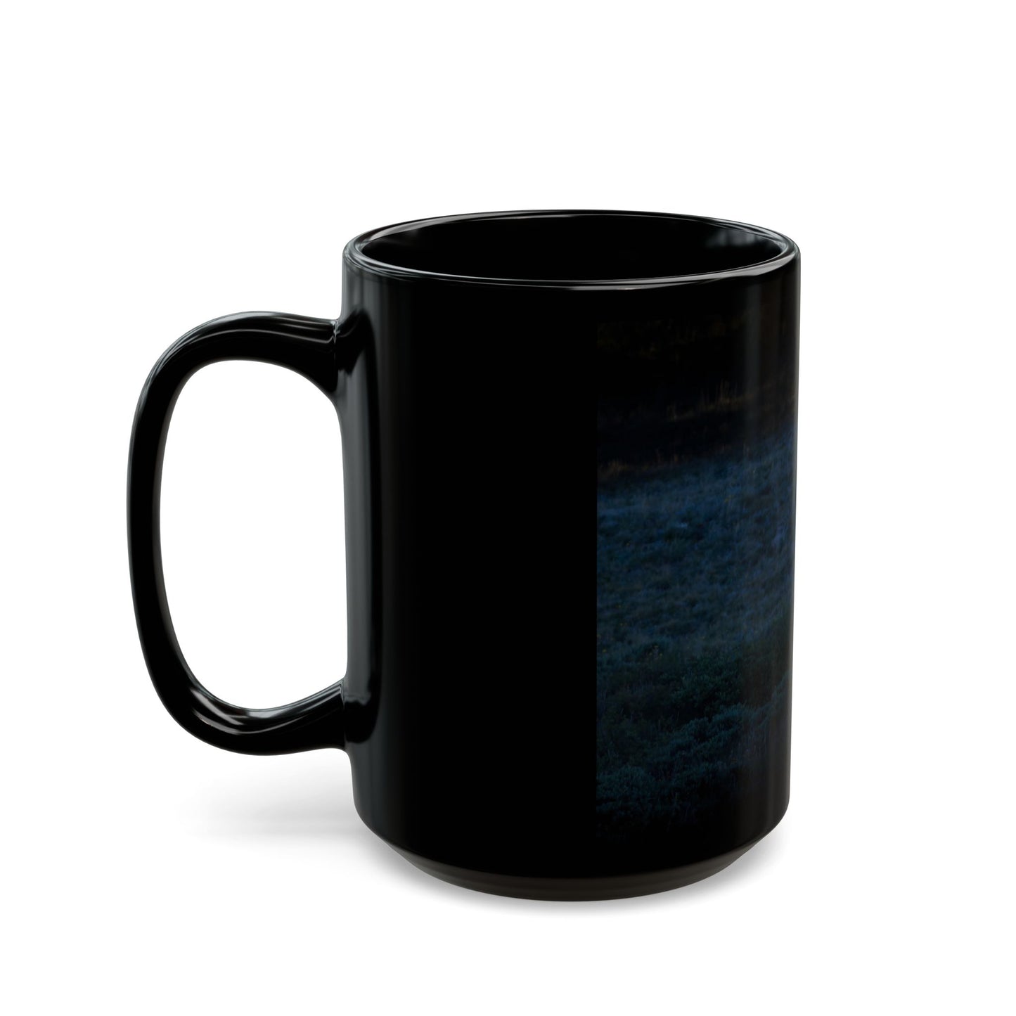 LIGHT BEAM 15oz Black Mug