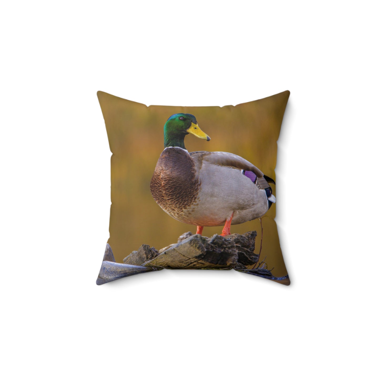 "SNAKE RIVER DRAKE" Mallard Duck Photo Pillow