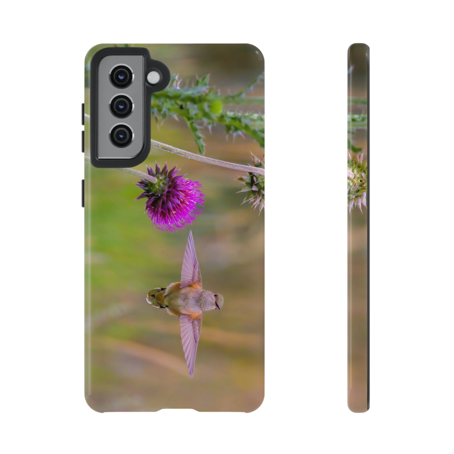 "THISTLE WINGS" Hummingbird Smart Phone Tough Case