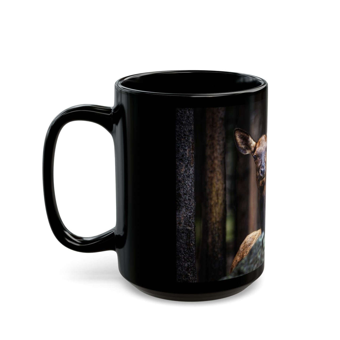 LADY OF THE WOODS 15oz Black Mug