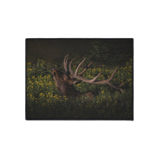 "WILDFLOWER SUNBATH" Heavy Duty Indoor Outdoor Floor Mat Photo Rug