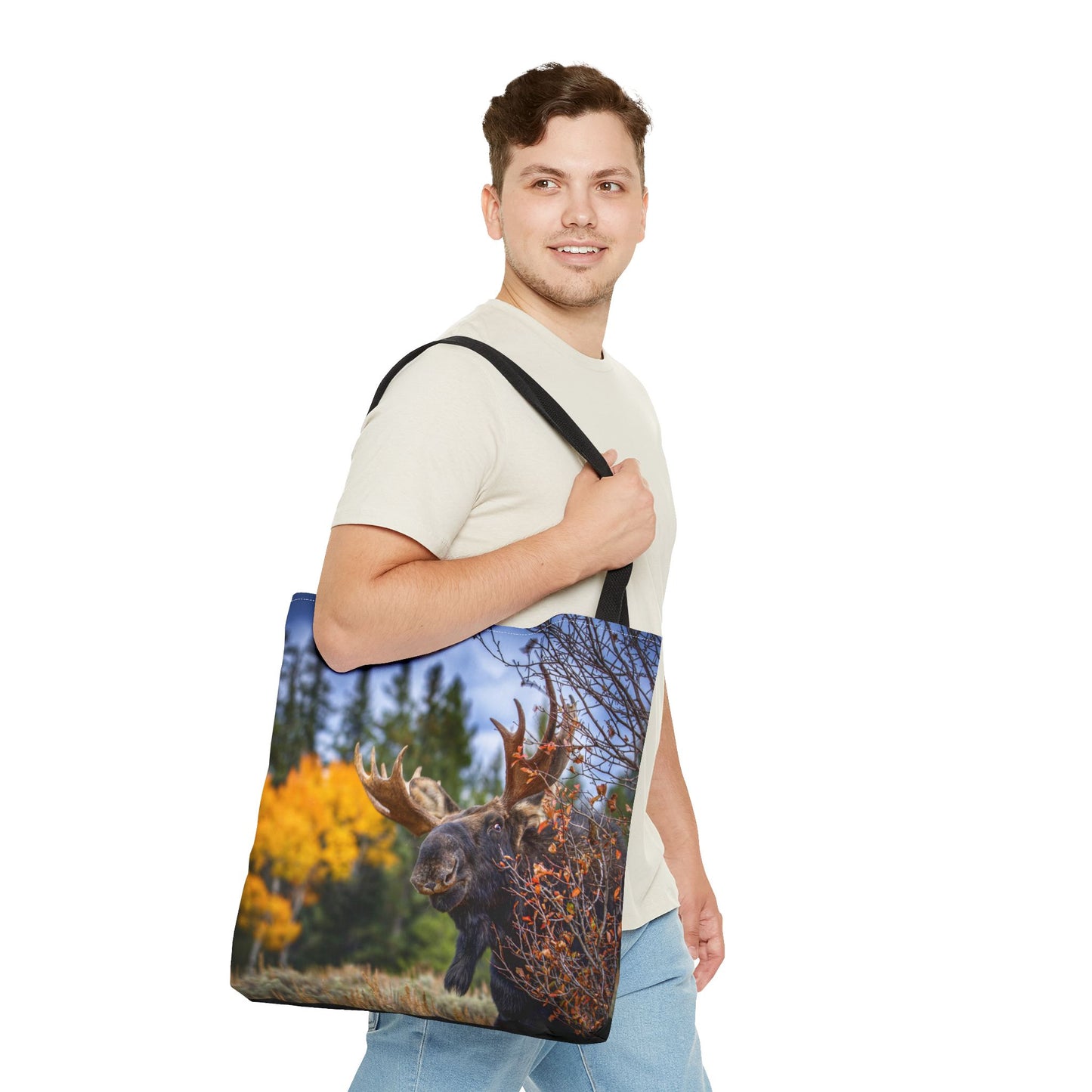 "PEEK A MOOSE" Tote Bag