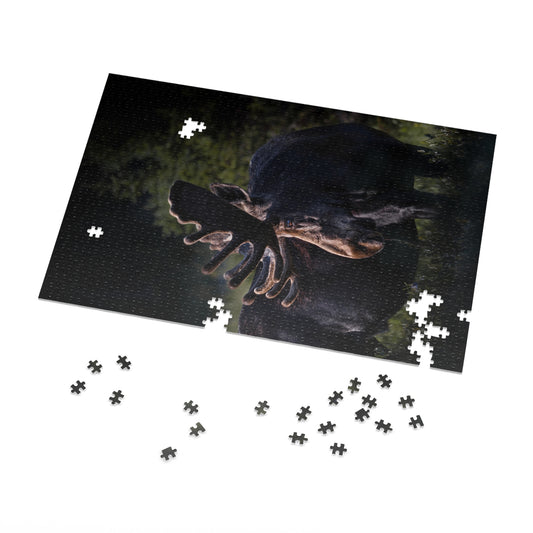 "VELVET HIGHLIGHTS" BULL MOOSE - PUZZLE