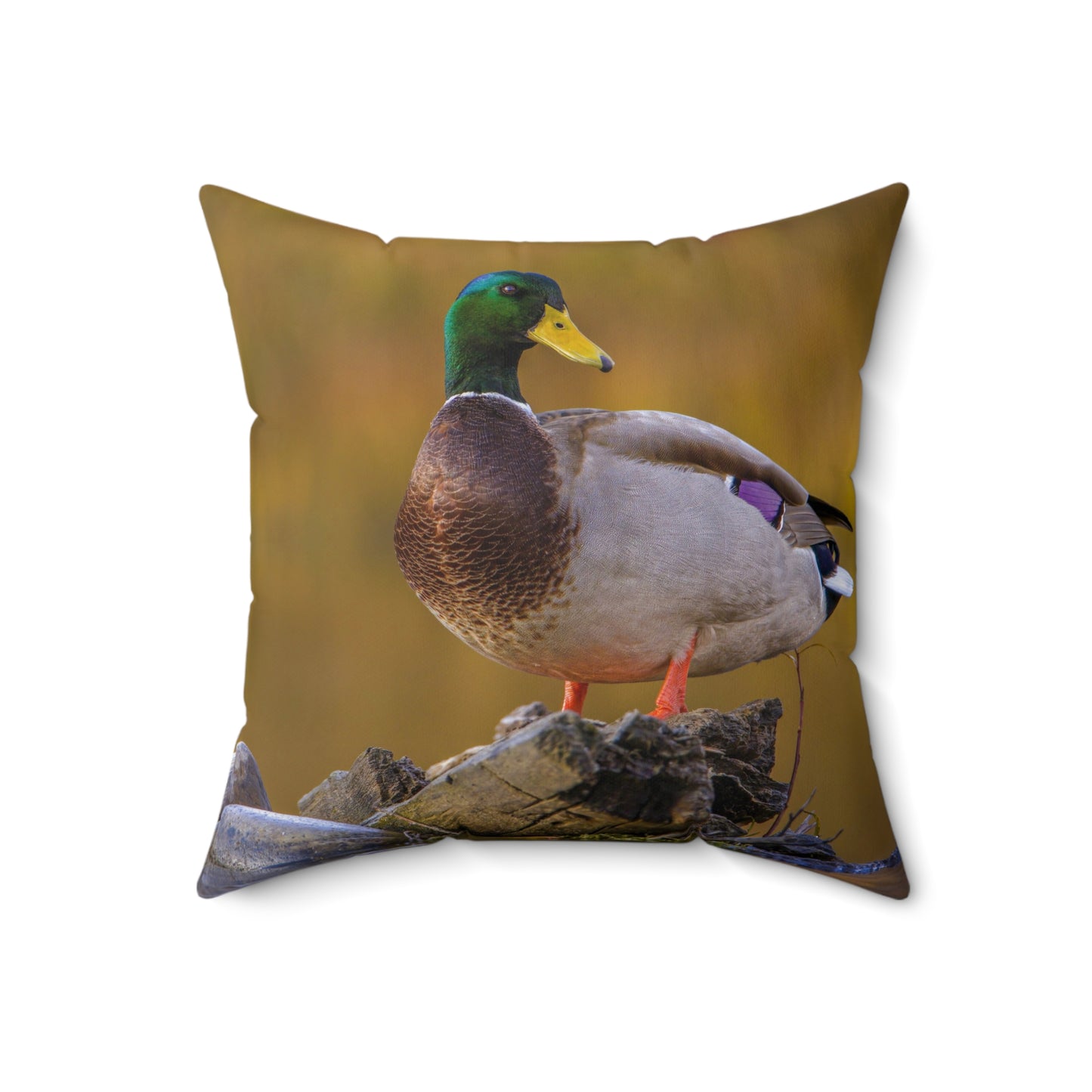 "SNAKE RIVER DRAKE" Mallard Duck Photo Pillow