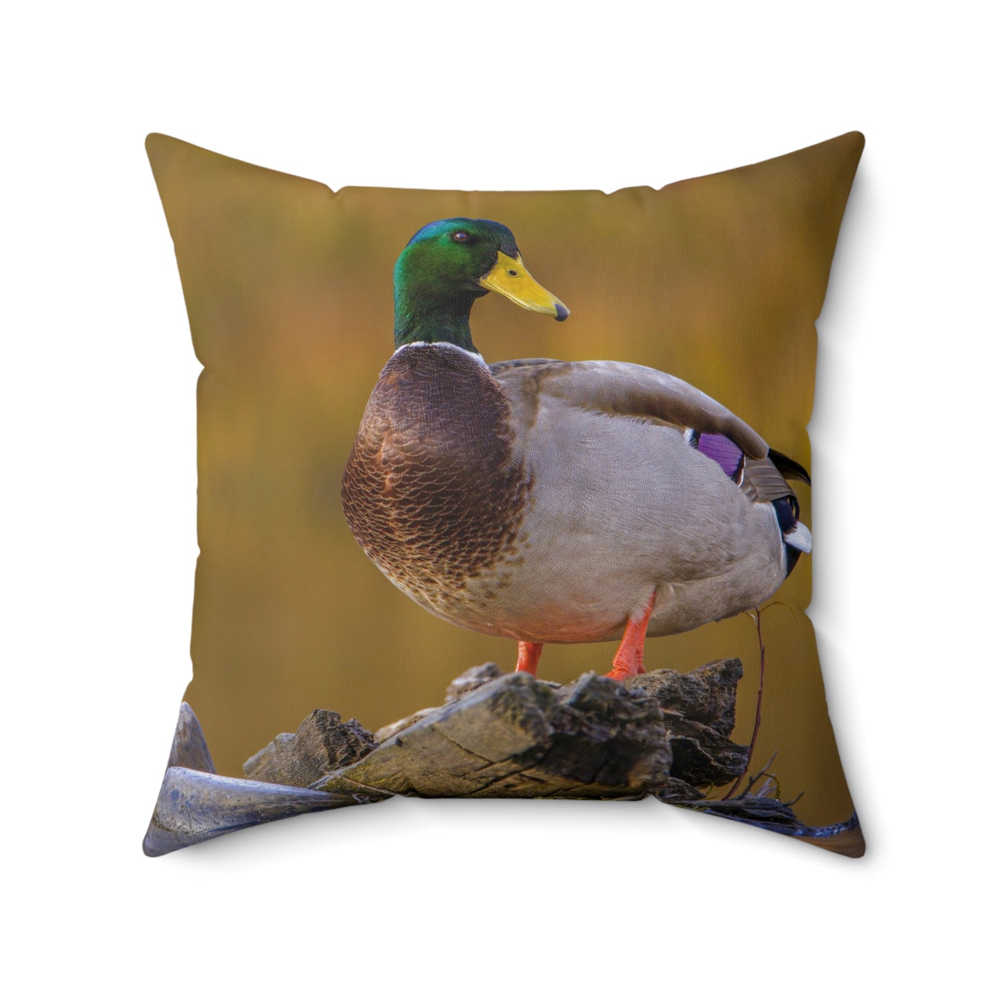 "SNAKE RIVER DRAKE" Mallard Duck Photo Pillow