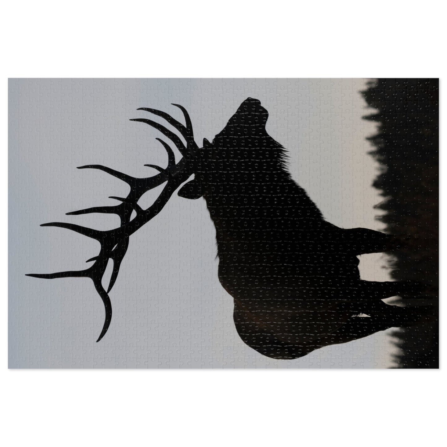 "SILHOUETTE" BULL ELK - PUZZLE