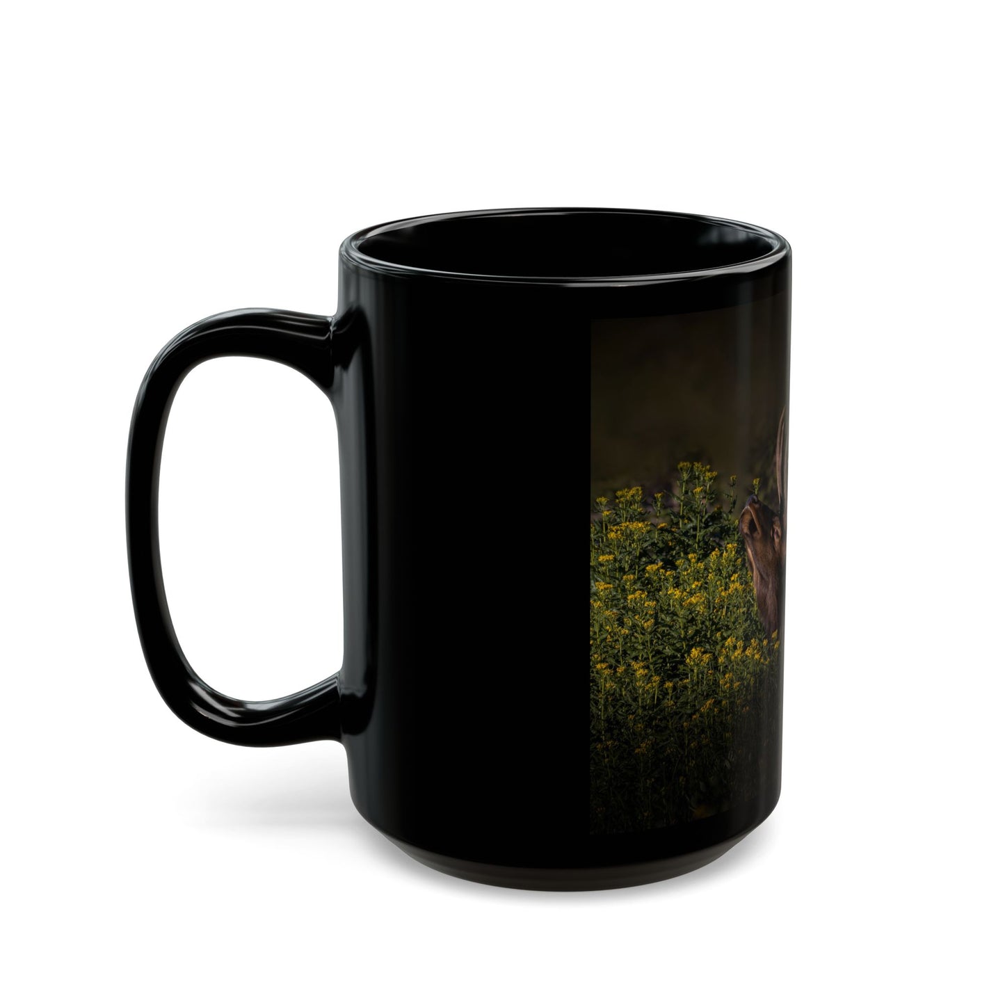 WILDFLOWER SUNBATH 15oz Black Mug