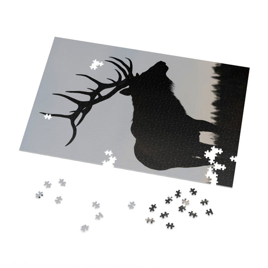 "SILHOUETTE" BULL ELK - PUZZLE