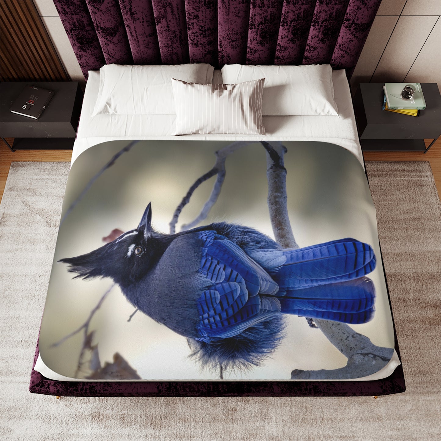 "STELLAR" STELLERS JAY - SHERPA BLANKET