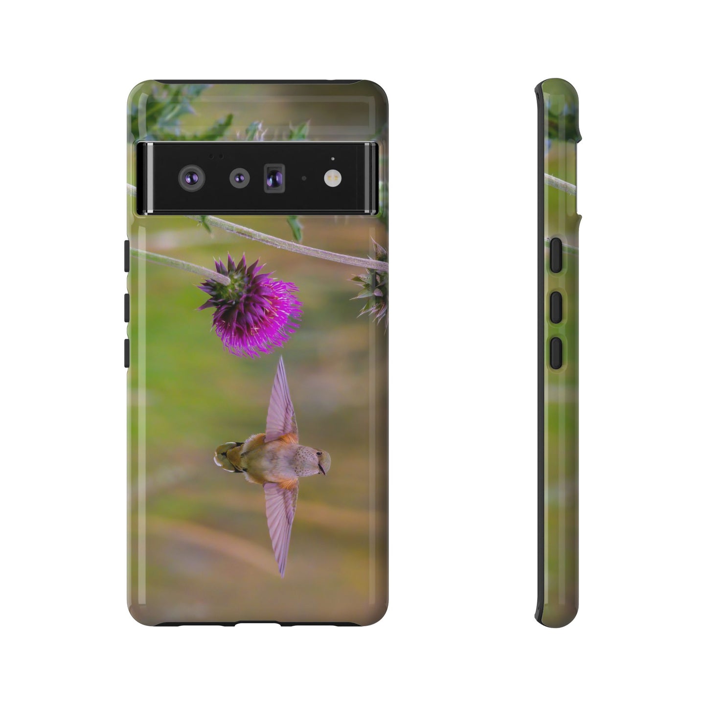 "THISTLE WINGS" Hummingbird Smart Phone Tough Case