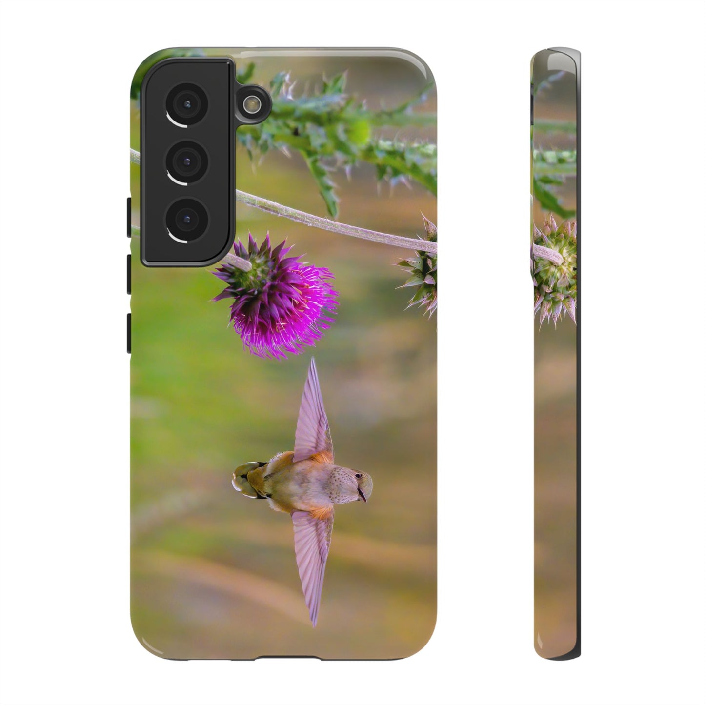 "THISTLE WINGS" Hummingbird Smart Phone Tough Case