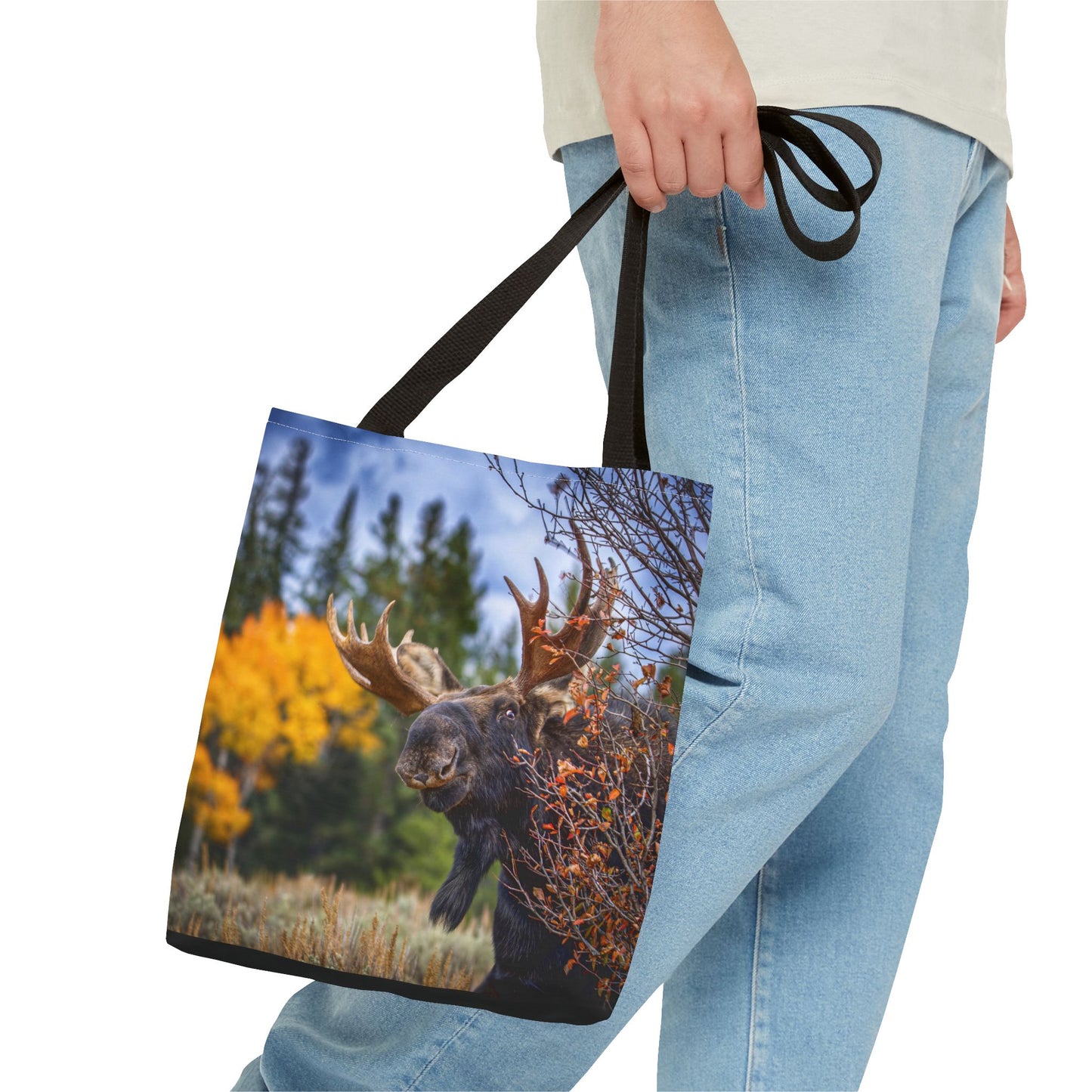 "PEEK A MOOSE" Tote Bag