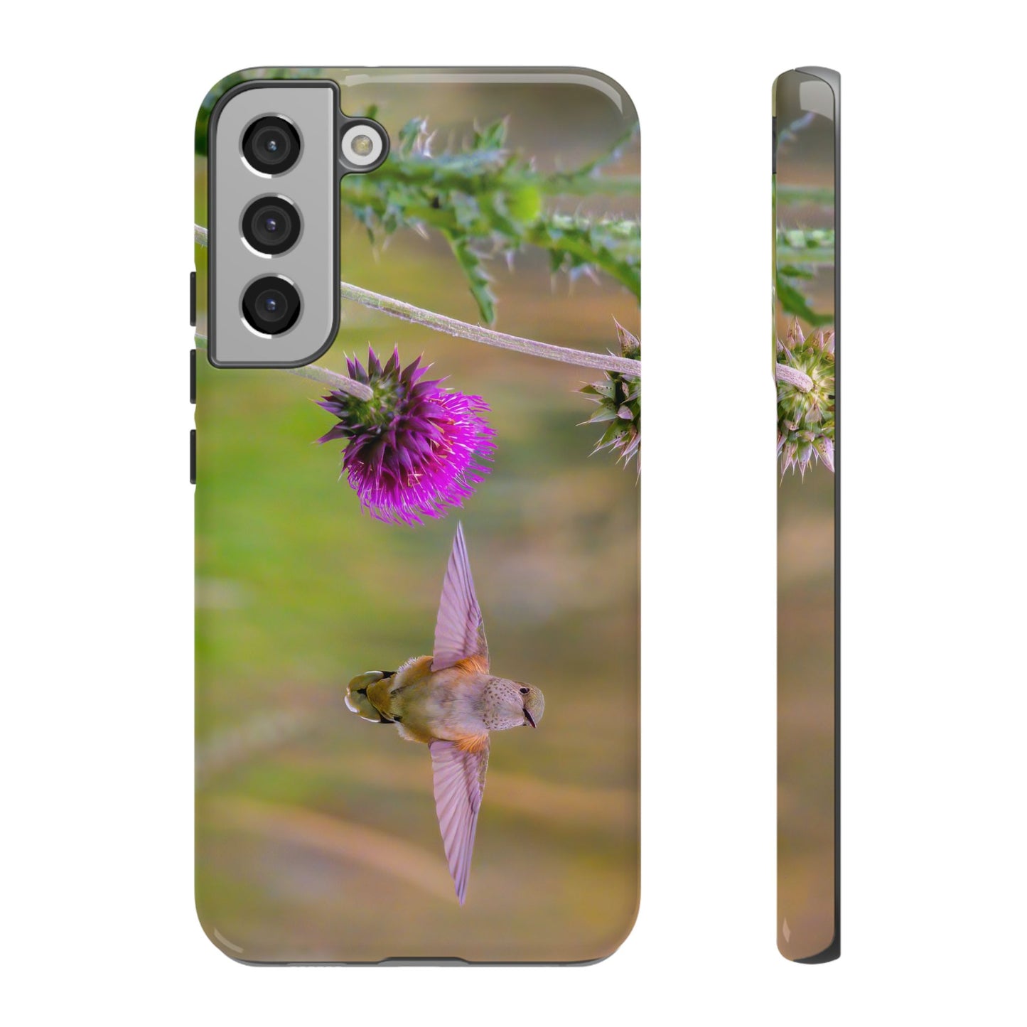 "THISTLE WINGS" Hummingbird Smart Phone Tough Case