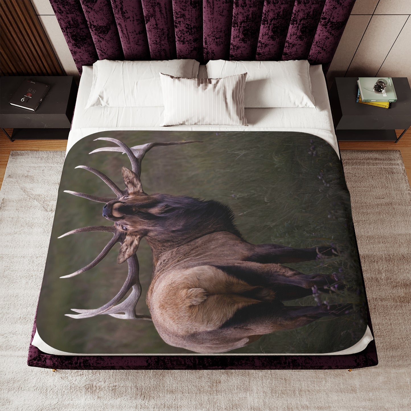 "BEYOND" BULL ELK - SHERPA BLANKET