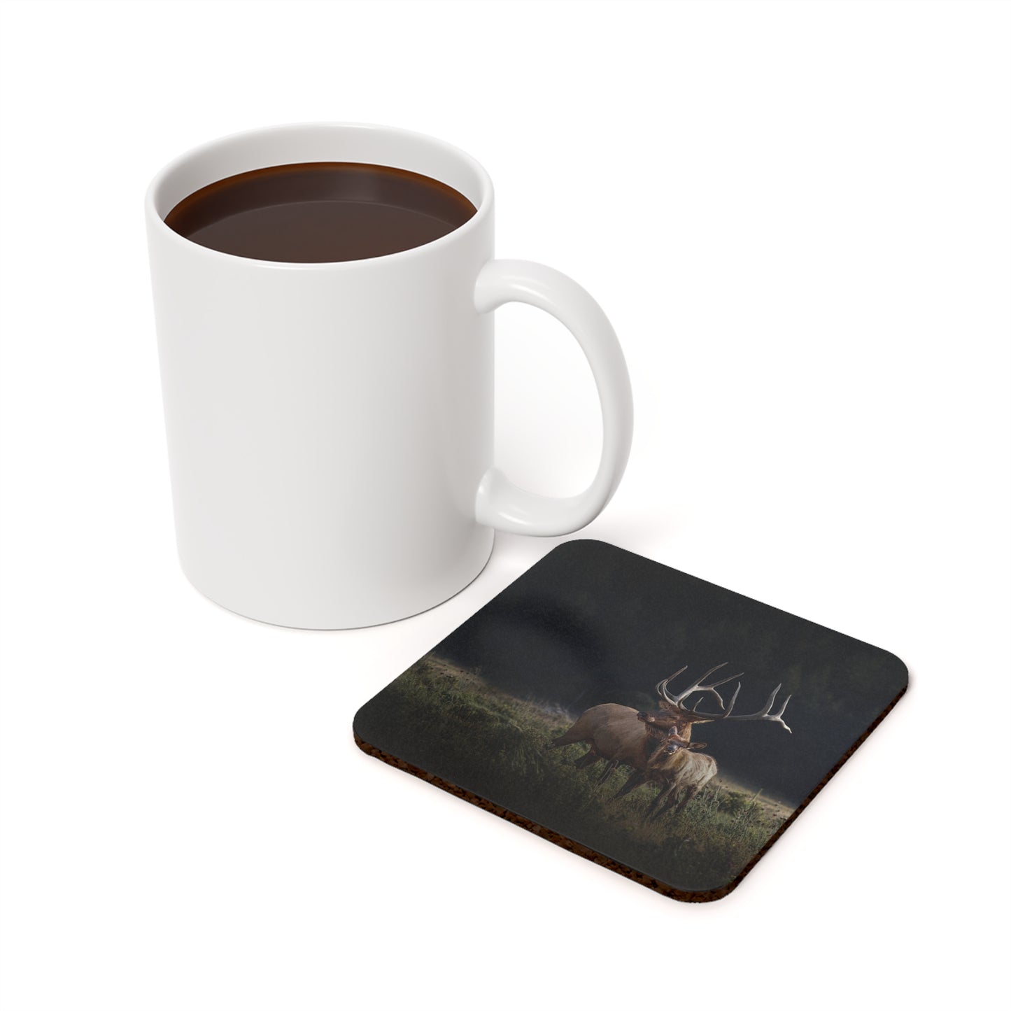 "GENERATIONS" Bull Elk Photo Coaster