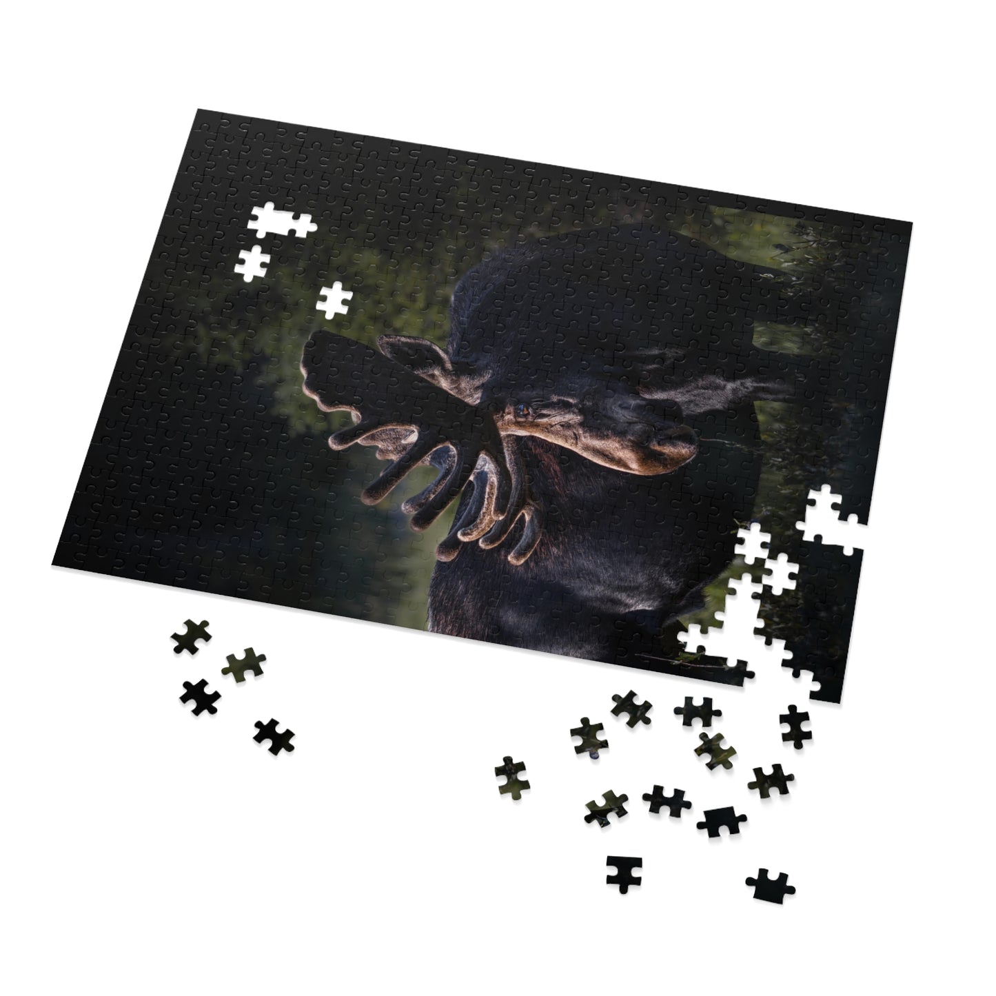 "VELVET HIGHLIGHTS" BULL MOOSE - PUZZLE