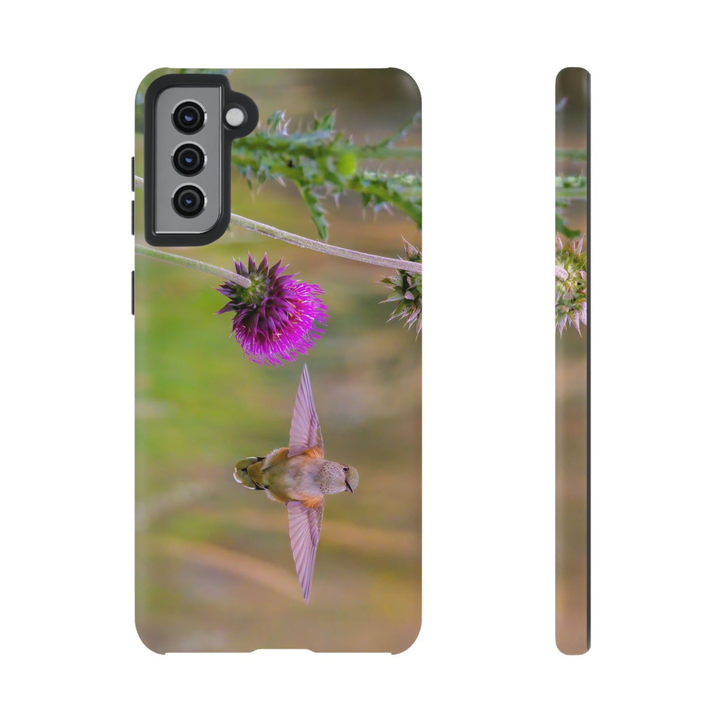 "THISTLE WINGS" Hummingbird Smart Phone Tough Case