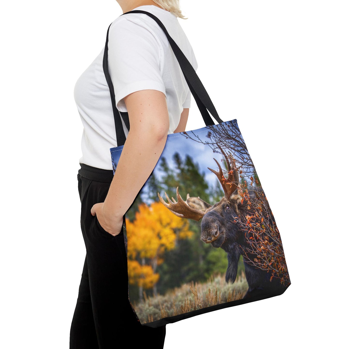 "PEEK A MOOSE" Tote Bag