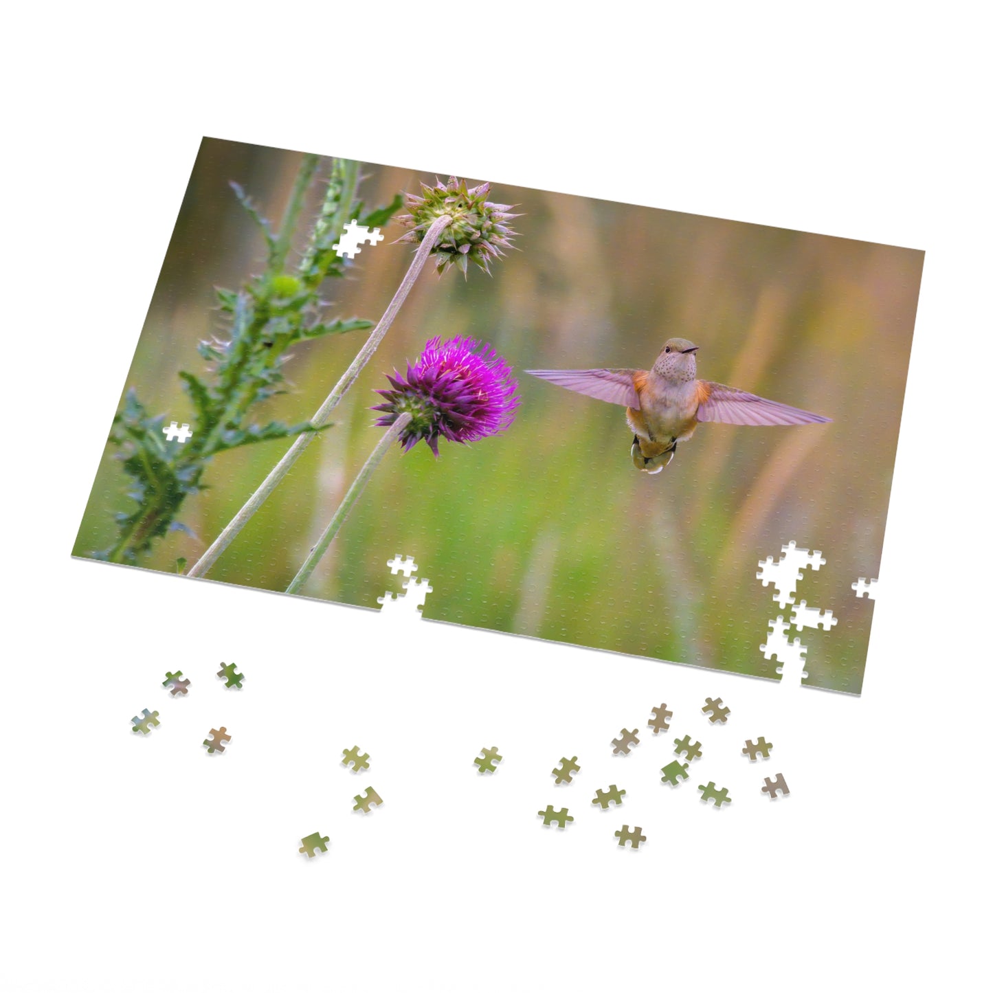 "THISTLE WINGS" HUMMINGBIRD - PUZZLE