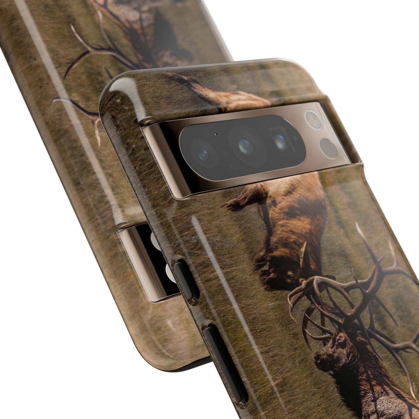 "LOCKED IN LIGHT" Bull Elk Smart Phone Tough Case