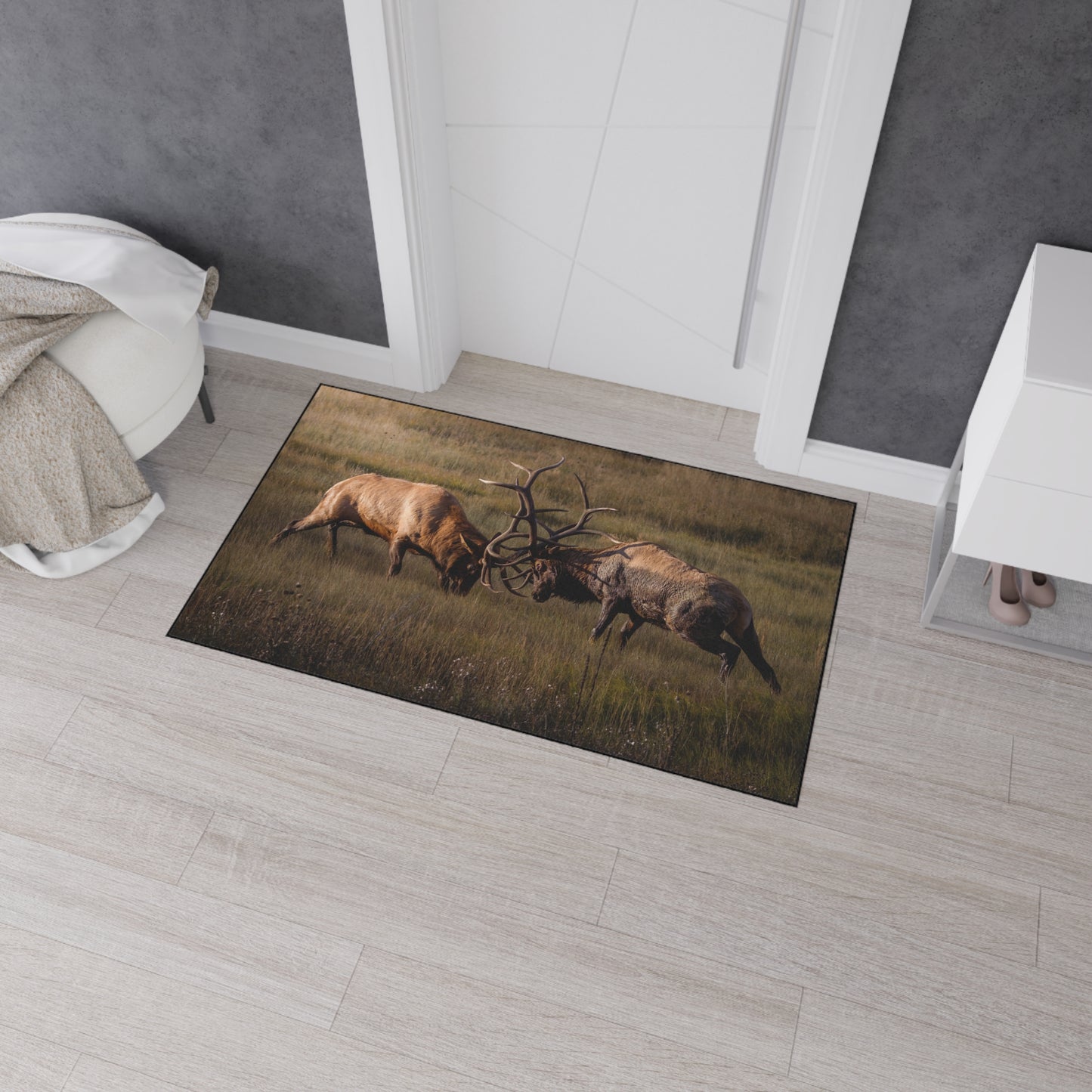 "LOCKED IN LIGHT" Heavy Duty Indoor Outdoor Floor Mat Photo Rug