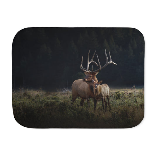 "GENERATIONS" BULL ELK - SHERPA BLANKET