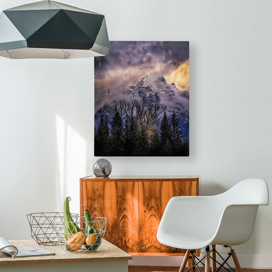 "BACKLIT GRAND"  GRAND TETONS - PRINT